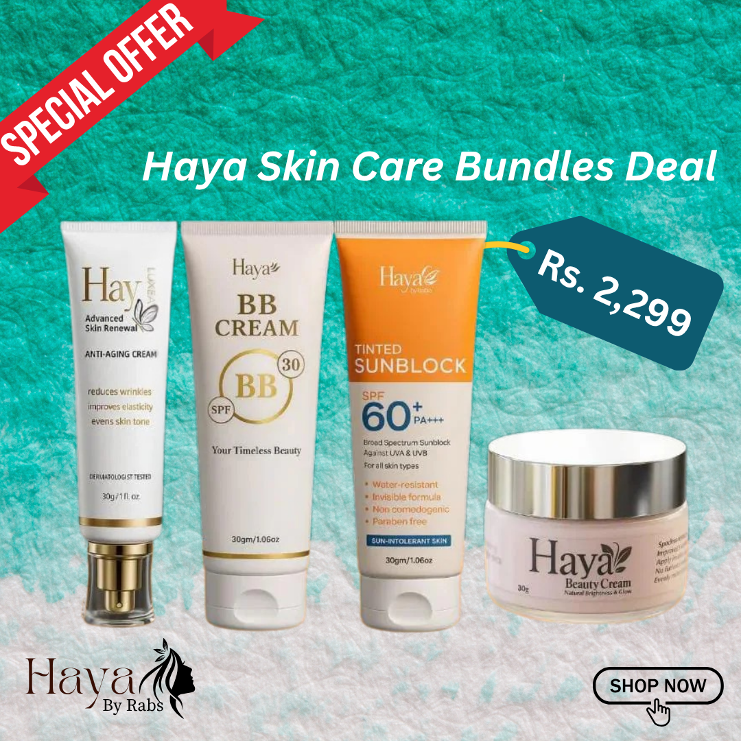 "Haya by Rabi – 4 in 1 Beauty Cream | Whitening, Glowing, Anti-Aging & Moisturizing"