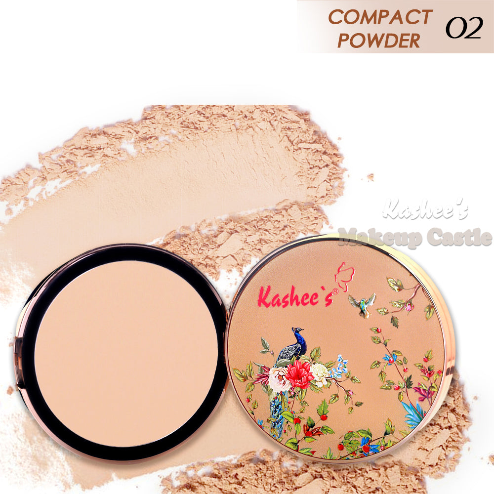 Kashe's Flawless Face Bundle - Includes Foundation, Compact powder & Beauty Blender