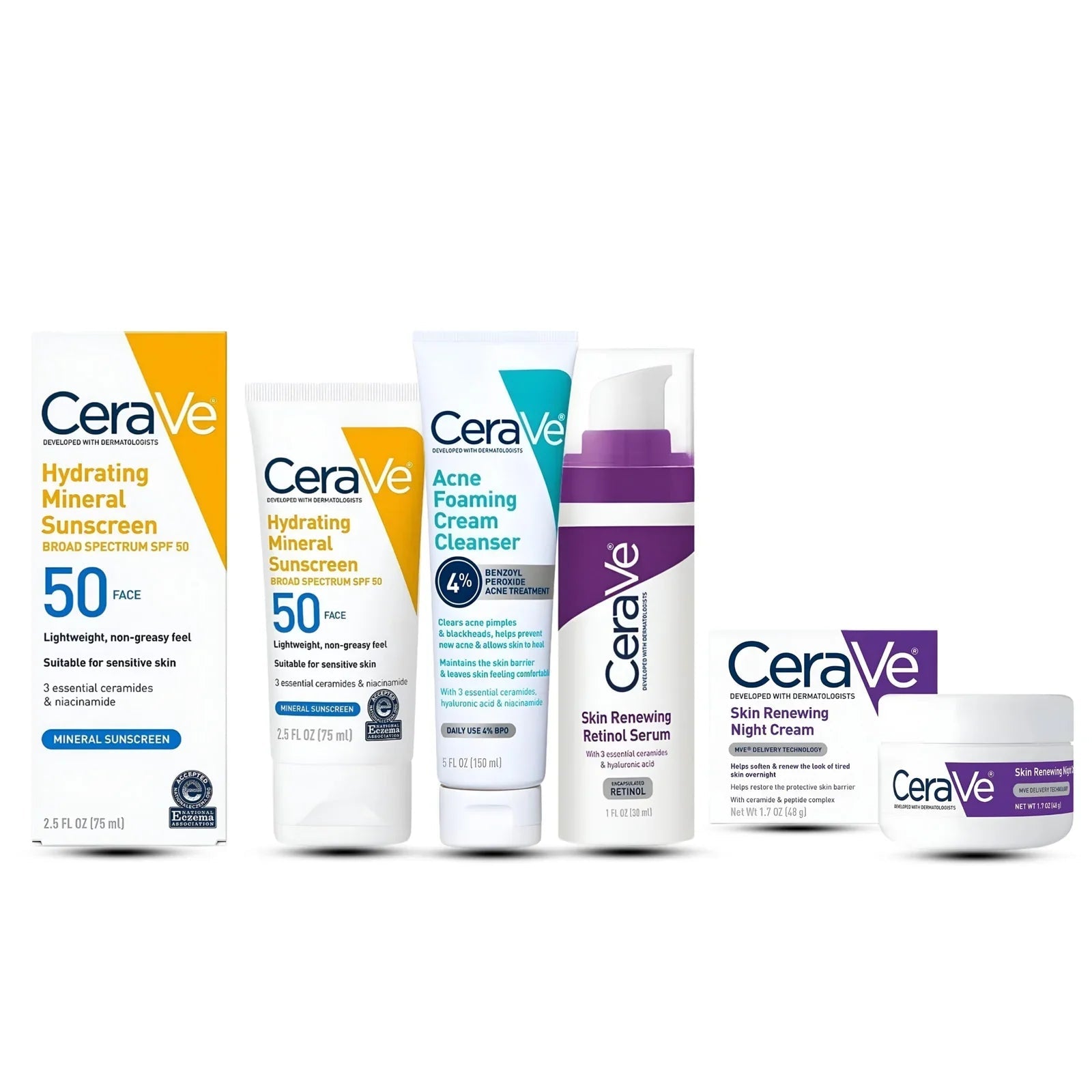 CeraVe Hydrating Mineral Sunscreen SPF 50 – For Face (75ml) 🧴