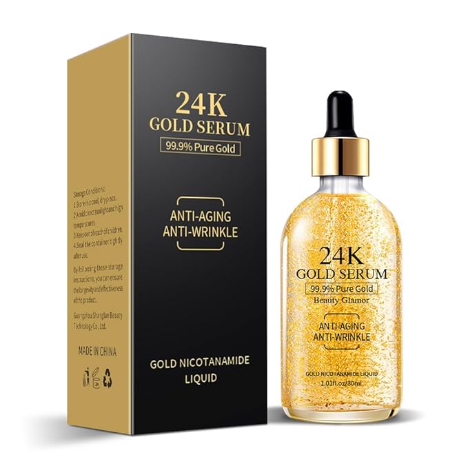 24K Gold Anti-Aging Serum – Pure Gold Glow & Wrinkle Control ✨