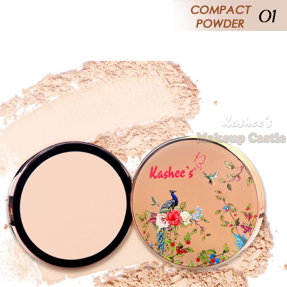 Kashe's Flawless Face Bundle - Includes Foundation, Compact powder & Beauty Blender